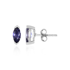 Boucles d'oreilles en argent et Iolite