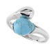 Bague en argent et Turquoise (dagen)