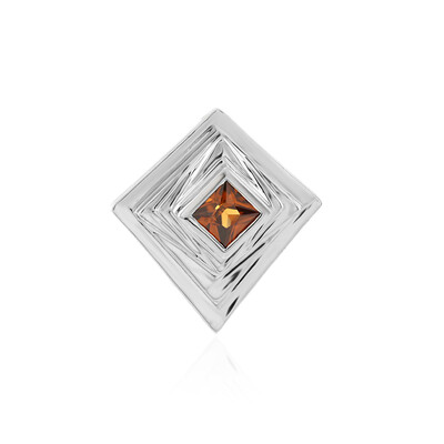 Pendentif en argent et Zircon cognac (MONOSONO COLLECTION)