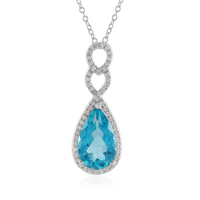 Collier en argent et Topaze Paraiba