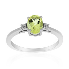 Bague en argent et Quartz de l'Ouro Verde