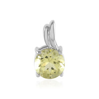 Pendentif en argent et Quartz citron