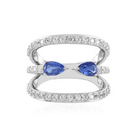 Bague en argent et Kyanite du Népal