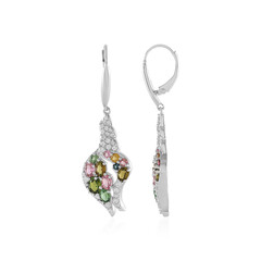 Boucles d'oreilles en argent et Tourmaline