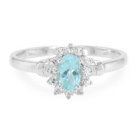 Bague en argent et Apatite bleue