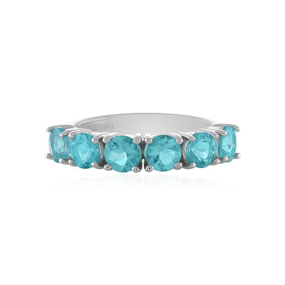 Bague en argent et Apatite bleue