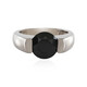 Bague en argent et Spinelle noir