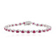 Bracelet en argent et Rubis