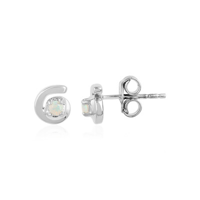 Boucles d'oreilles en argent et Opale Welo