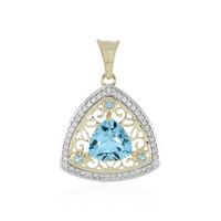 Pendentif en or et Topaze bleu Suisse (Adela Gold)