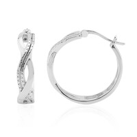 Boucles d'oreilles en argent et Diamant I3 (I)