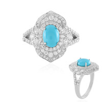 Bague en argent et Turquoise Sleeping Beauty