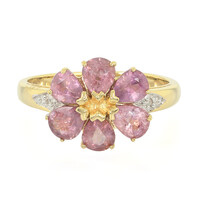 Bague en or et Saphir Padparadscha non chauffé (AMAYANI)