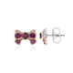 Boucles d'oreilles en argent et Grenat Rhodolite (Gems en Vogue)