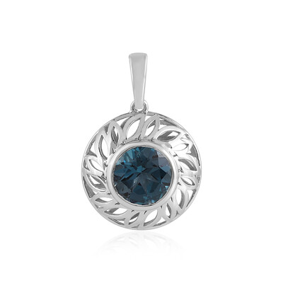 Pendentif en or et Topaze bleu de Londres (Ornaments by de Melo)