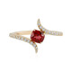 Bague en or et Spinelle rouge noble (AMAYANI)