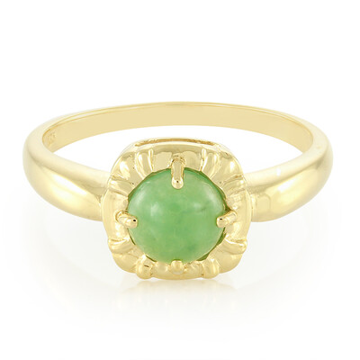 Bague pour homme en argent et Chrysoprase impériale