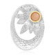 Pendentif en argent et Pierre de lune orange (MONOSONO COLLECTION)