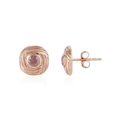 Boucles d'oreilles en argent et Zircon rose (SAELOCANA)