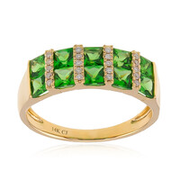 Bague en or et Tsavorite du Kenya AAA  (CIRARI)