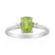 Bague en argent et Vésuvianite