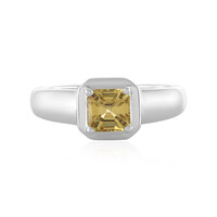 Bague en argent et Zircon jaune