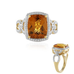 Bague en or et Citrine Madère (SUHANA)