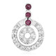 Pendentif en argent et Rubellite