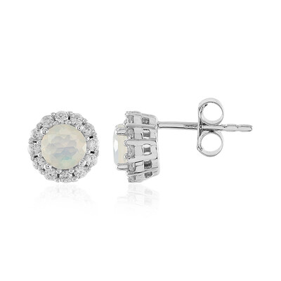 Boucles d'oreilles en argent et Opale Welo