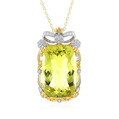 Collier en argent et Quartz de l'Ouro Verde (Gems en Vogue)