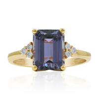 Bague en or et Tanzanite non chauffée (CIRARI)