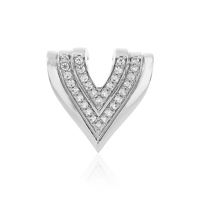 Pendentif en argent et Zircon (MONOSONO COLLECTION)