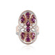 Bague en argent et Grenat Rhodolite (Gems en Vogue)