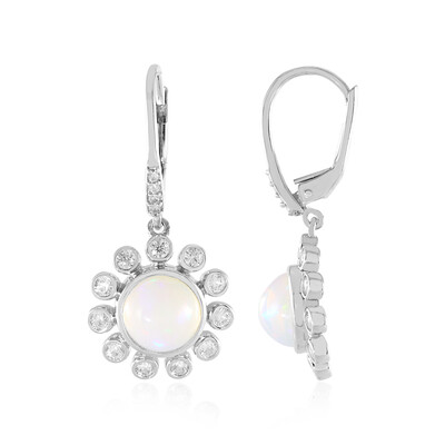 Boucles d'oreilles en argent et Opale Welo