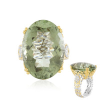 Bague en argent et Améthyste verte (Gems en Vogue)