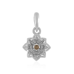 Pendentif en argent et Diamant champagne I2