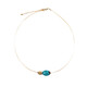 Collier en acier inoxydable et Turquoise