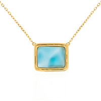 Collier en or et Larimar