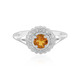 Bague en argent et Citrine