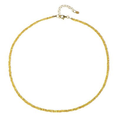 Collier en argent et Saphir jaune