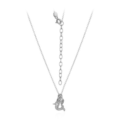 Collier en argent et Topaze blanche