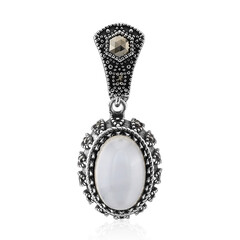 Pendentif en argent et Pierre de Lune blanche (Annette classic)