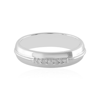 Bague en argent et Diamant I4 (J)