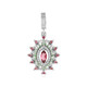 Pendentif en argent et Tourmaline rose du Nigéria