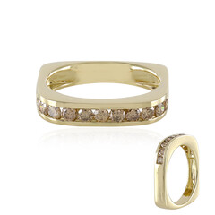 Bague en or et Diamant champagne I2 (de Melo)