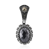 Pendentif en argent et Hématite noire (Annette classic)