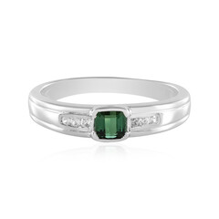 Bague en argent et Tourmaline verte de Benedito(Adela Silber)