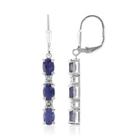 Boucles d'oreilles en argent et Iolite