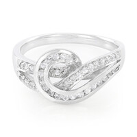 Bague en argent et Saphir blanc