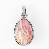 Pendentif en argent et Agate dentelle